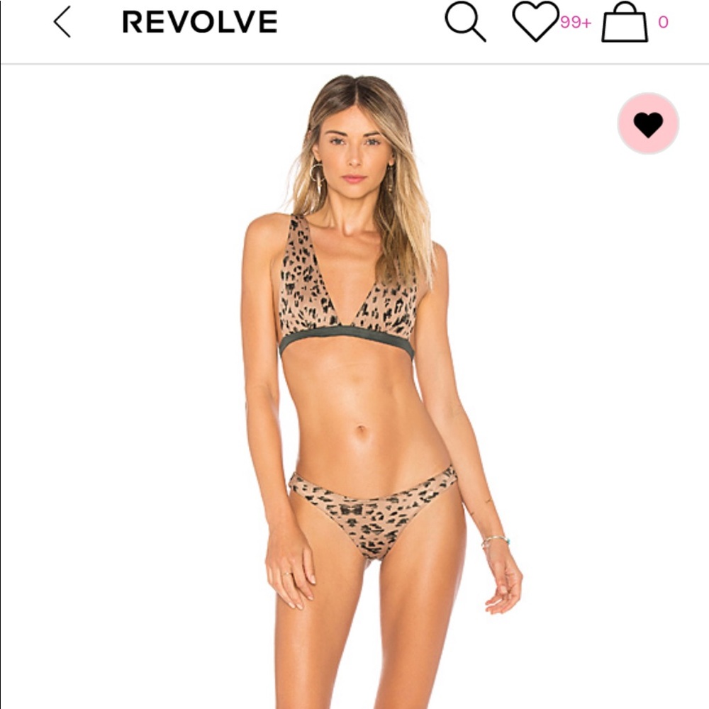 Bettinis leopard bikini set size small